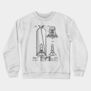 Fire Extinguisher Vintage Patent Hand Drawing Crewneck Sweatshirt